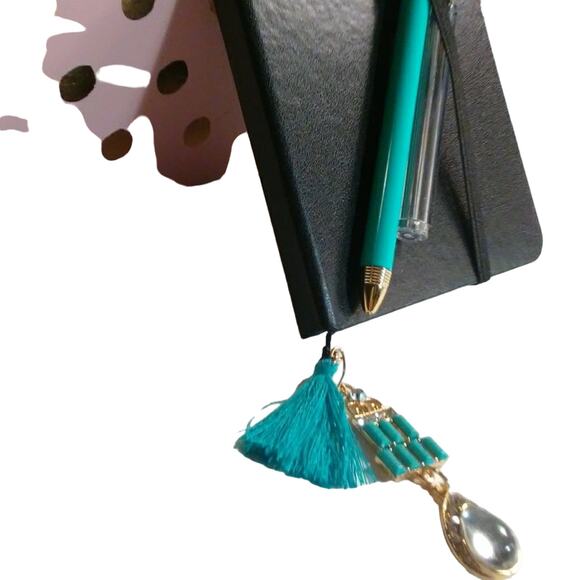 Notebook Journal Black Hardcover Fancy Bookmark insert Pencil Duo with Gift Box - Picture 5 of 5